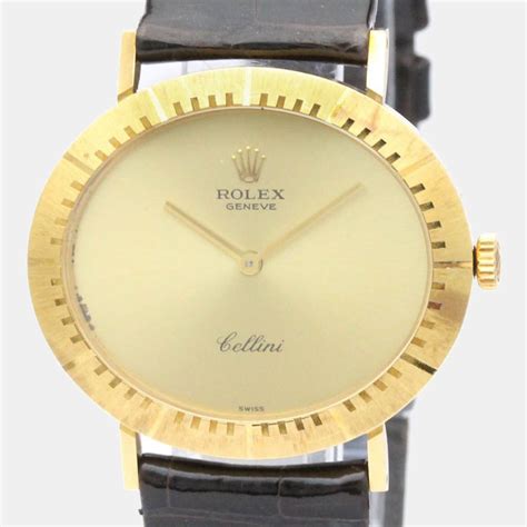 rolex cellini de luxe yellow gold 18kt|Rolex cellini 4083 price.